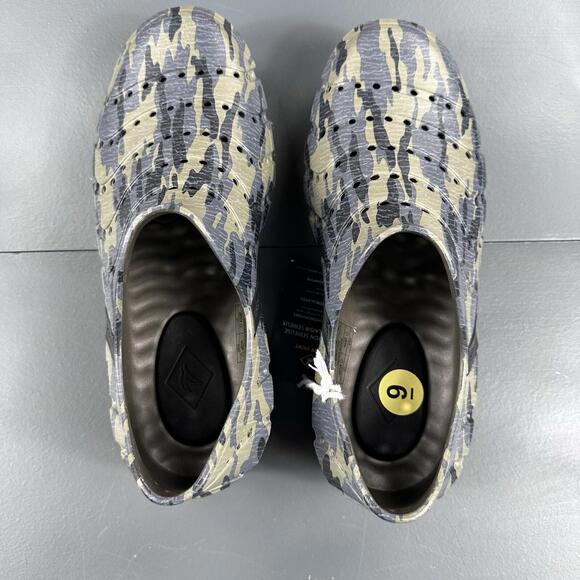 Sperry Water Strider Clog Mens 9 Olive Green Camo Water Sandal Quick Dry Day - Picture 6 of 9